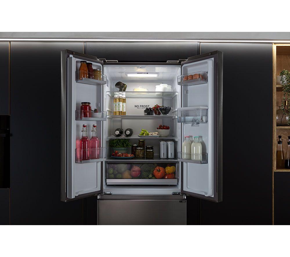 HAIER HFR5719EWMP Fridge Freezer - Platinum Inox image number 16 of 19