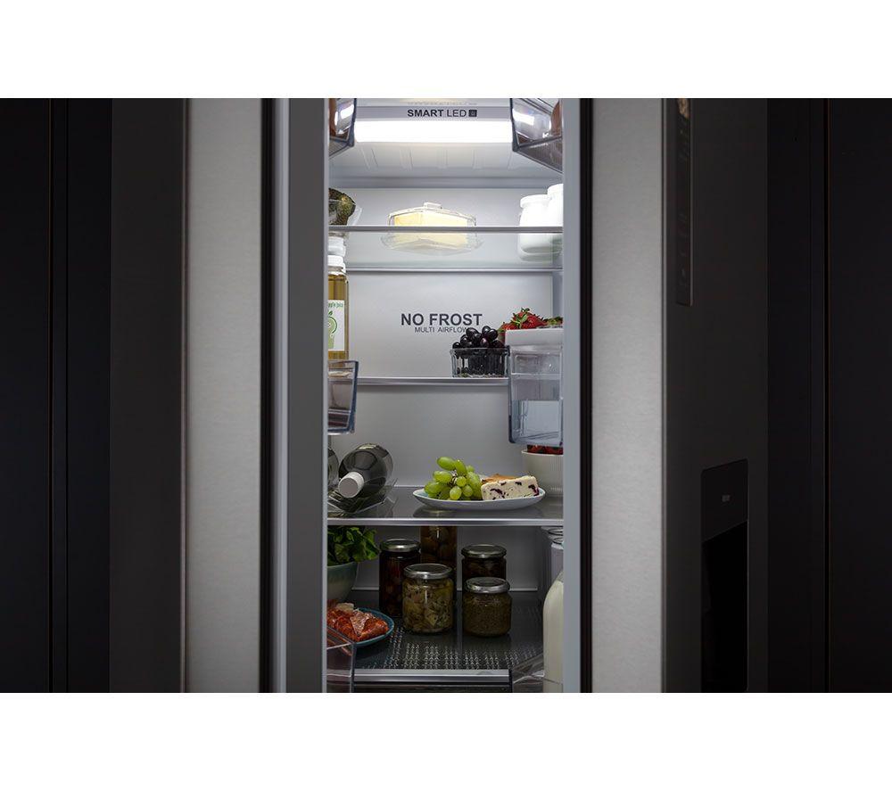 HAIER HFR5719EWMP Fridge Freezer - Platinum Inox image number 17 of 19