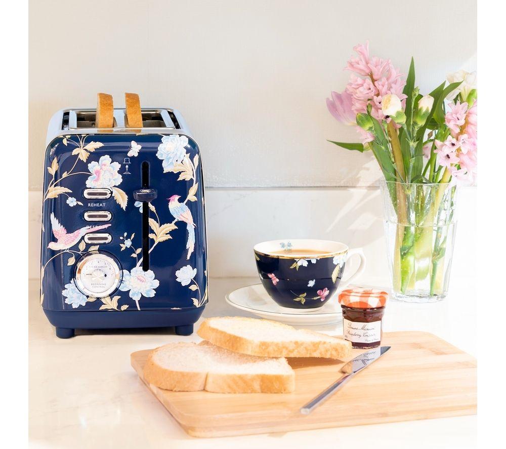 LAURA ASHLEY Laura Ashley 2-Slice Toaster - Elveden Navy image number 2 of 8