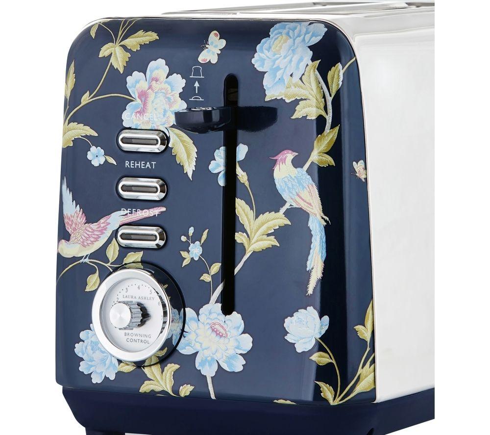LAURA ASHLEY Laura Ashley 2-Slice Toaster - Elveden Navy image number 4 of 8