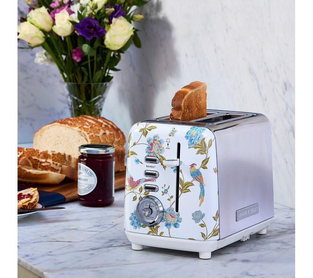 LAURA ASHLEY 2-Slice Toaster - Elveden White image number 2 of 12