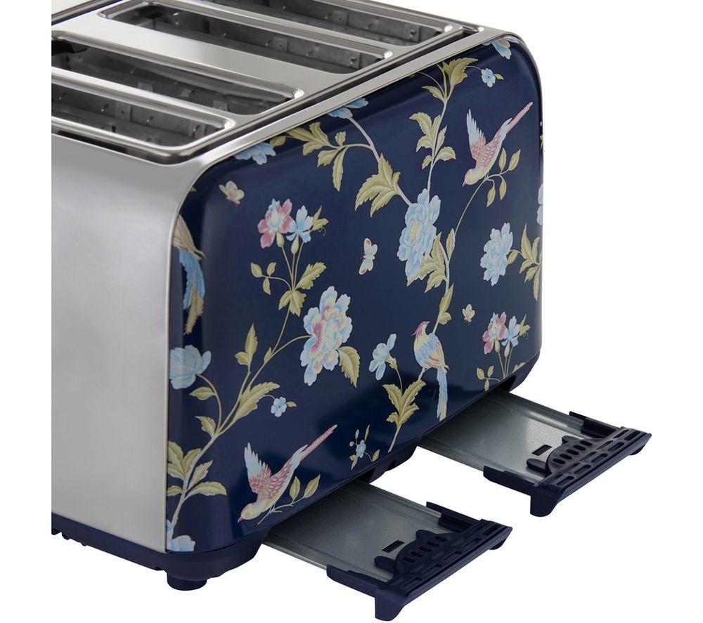 LAURA ASHLEY VQSBT583BSUK 4-Slice Toaster - Elveden Navy image number 5 of 15