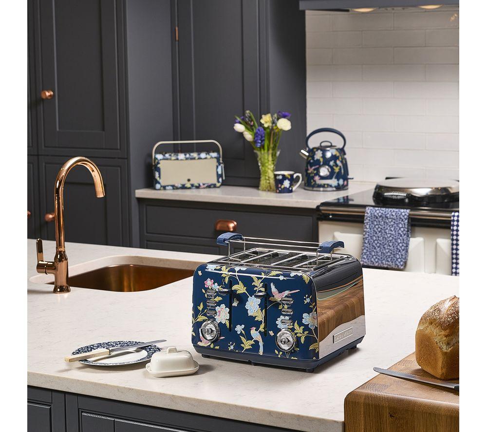 LAURA ASHLEY VQSBT583BSUK 4-Slice Toaster - Elveden Navy image number 7 of 15
