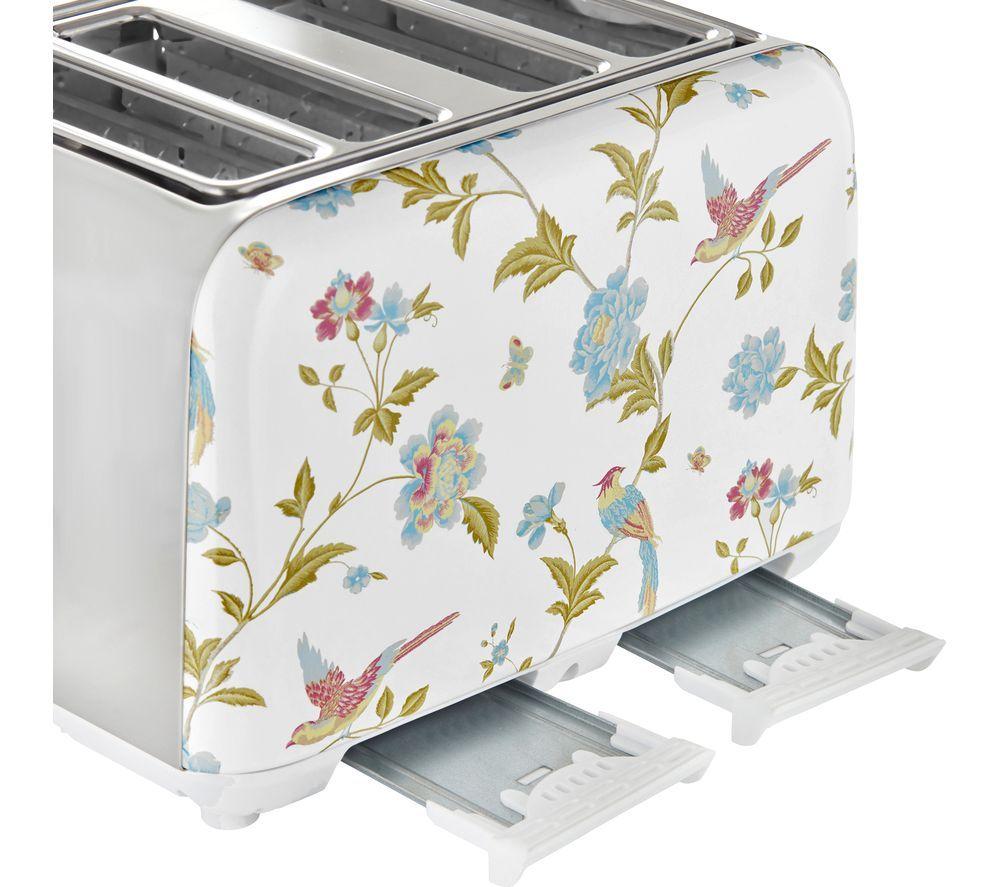 LAURA ASHLEY VQSBT583WSUK 4-Slice Toaster - Elveden White image number 7 of 14