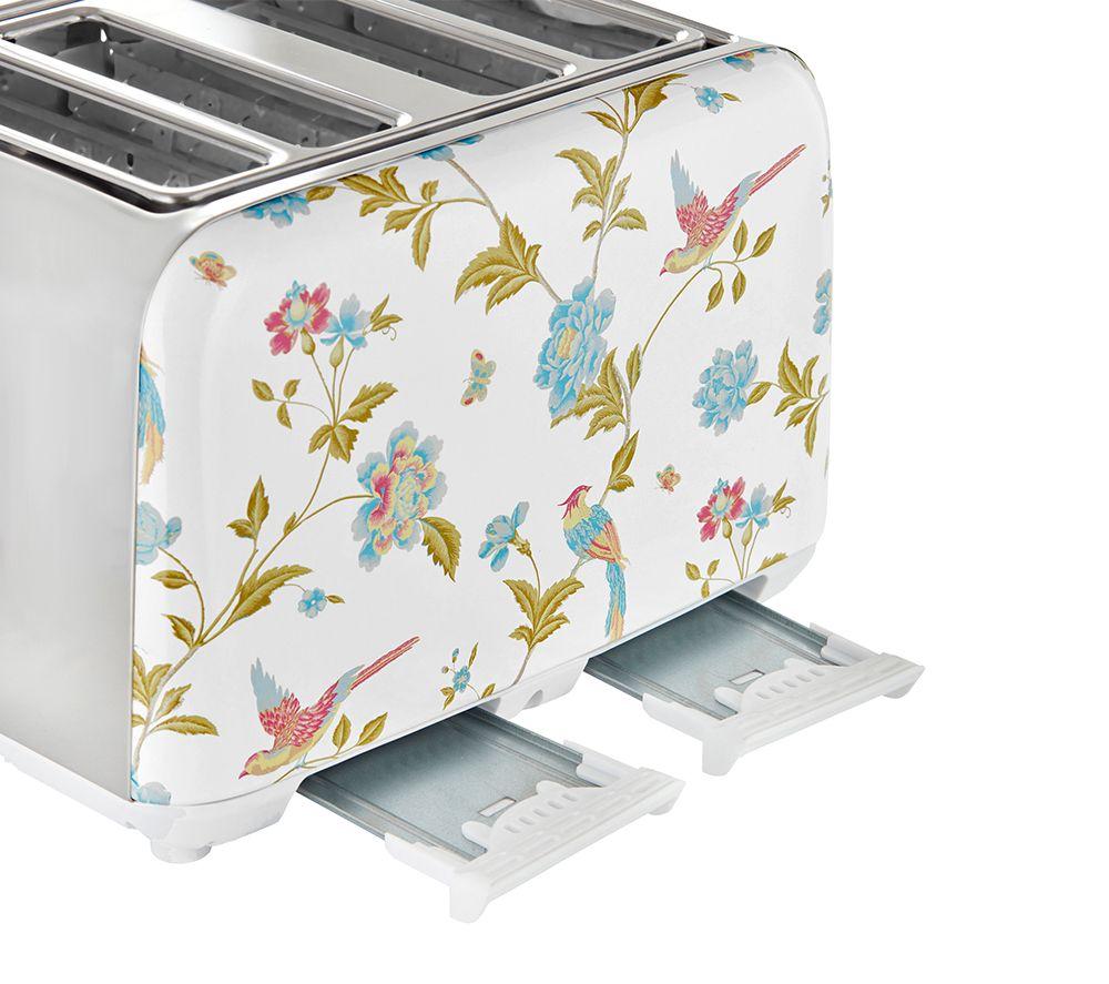 LAURA ASHLEY VQSBT583WSUK 4-Slice Toaster - Elveden White image number 14 of 14
