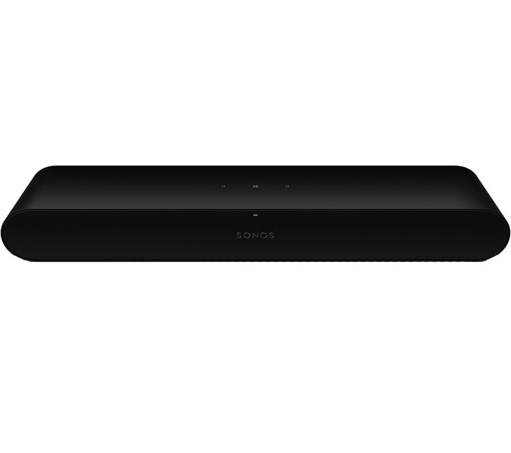 SONOS Ray Compact Sound Bar - Black, Black