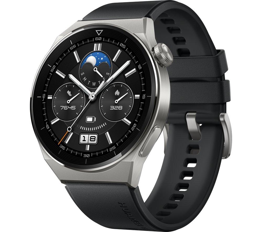 HUAWEI Watch GT 3 Pro Titanium - Black, 46 mm, Black