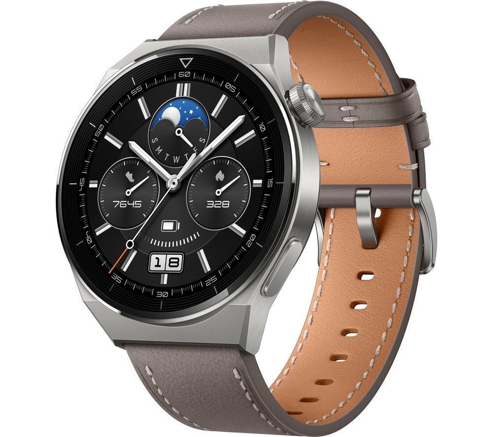 Buy HUAWEI Watch GT 3 Pro Titanium - Grey, 46 mm | Currys