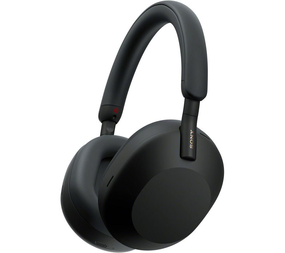 SONY WH-1000XM5 Wireless Bluetooth Noise-Cancelling Headphones - Black, Black