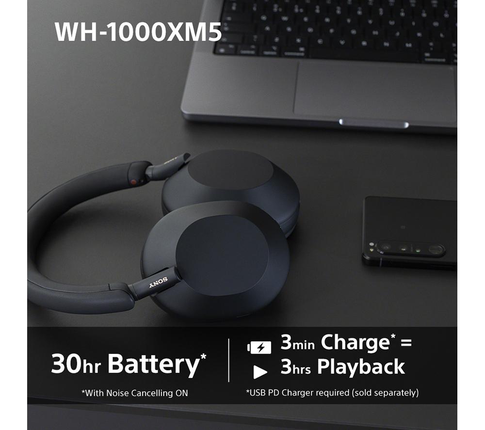 SONY WH-1000XM5 Wireless Bluetooth Noise-Cancelling Headphones - Black - image 6