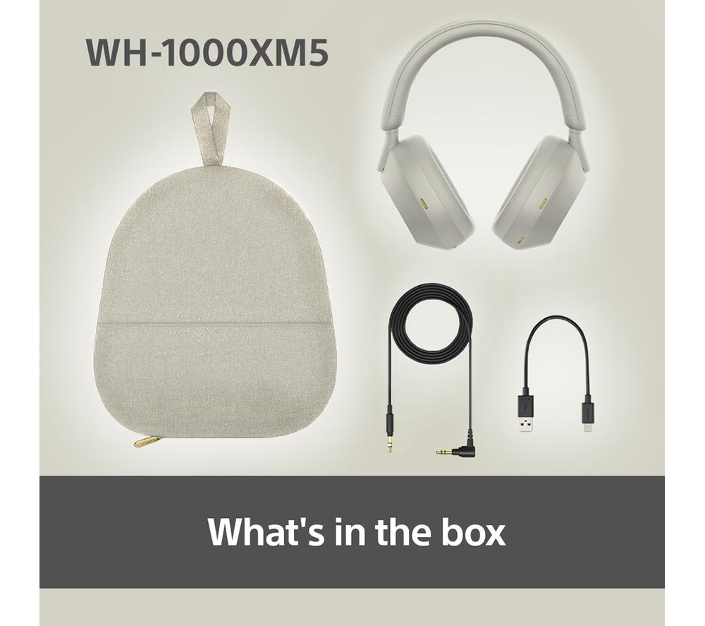 SONY WH-1000XM5 Wireless Bluetooth Noise-Cancelling Headphones - Silver - image 11