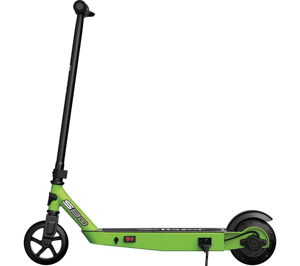 RAZOR Power Core S80 Electric Kids' Scooter - Black & Green image number 6 of 9