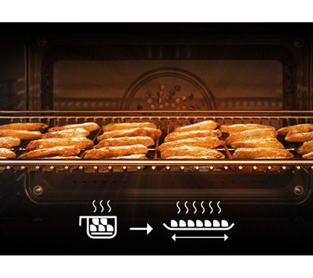 SAMSUNG Bespoke Series 4 NQ5B4553FBK/U4 Built-in Compact Combination Microwave - Black Glass image number 7 of 10