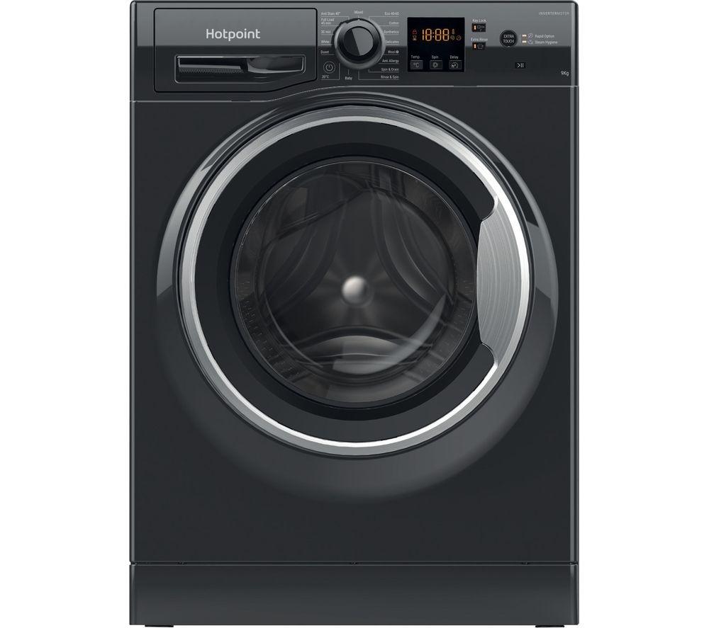 HOTPOINT NSWM 945C BS UK N 9 kg 1400 Spin Washing Machine - Black, Black