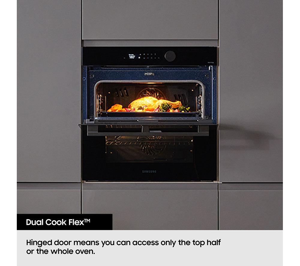 SAMSUNG Series 4 Dual Cook Flex NV7B45305AK/U4 Electric Smart Oven - Clean Black image number 4 of 12
