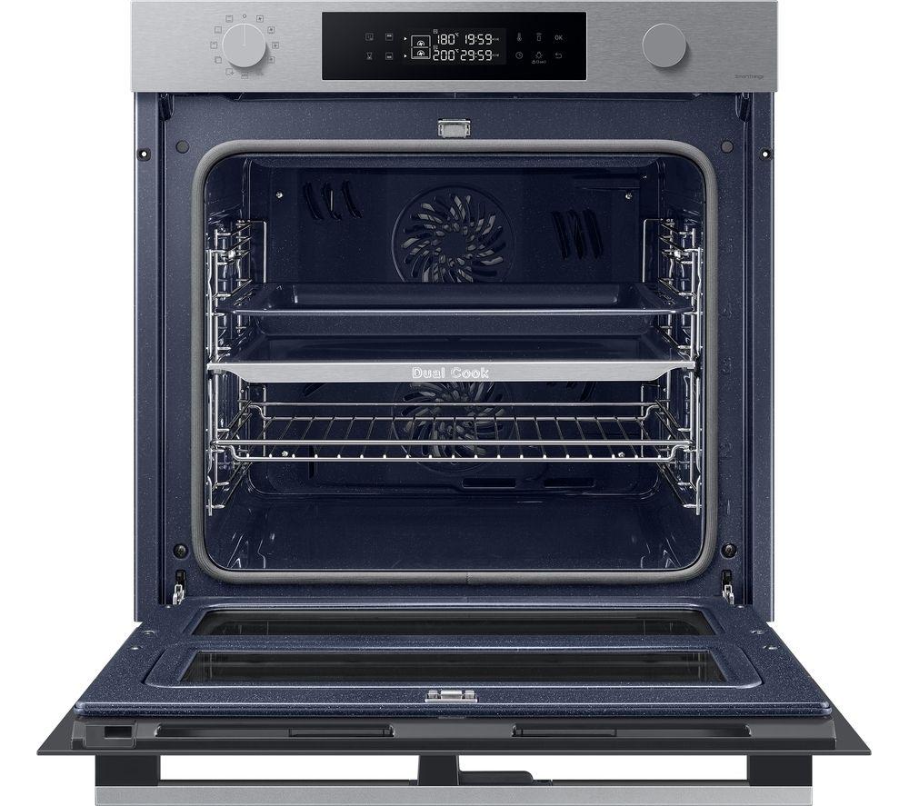 SAMSUNG Series 4 Dual Cook Flex NV7B45305AS/U4 Electric Pyrolytic Smart Oven - Stainless Steel image number 2 of 11