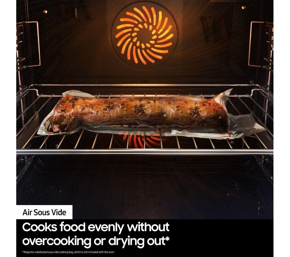 SAMSUNG Series 4 Dual Cook Flex NV7B45305AS/U4 Electric Pyrolytic Smart Oven - Stainless Steel image number 7 of 11