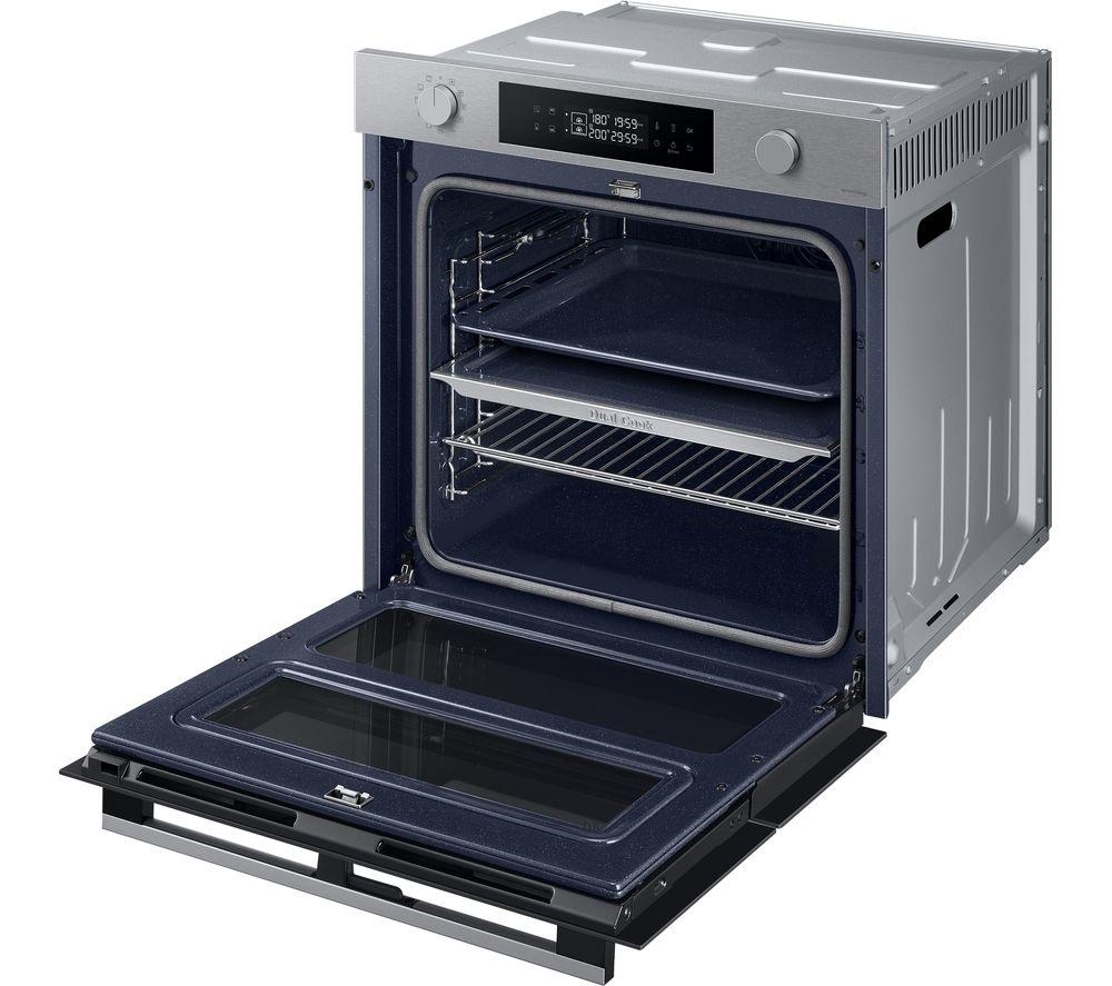 SAMSUNG Series 4 Dual Cook Flex NV7B45305AS/U4 Electric Pyrolytic Smart Oven - Stainless Steel image number 9 of 11