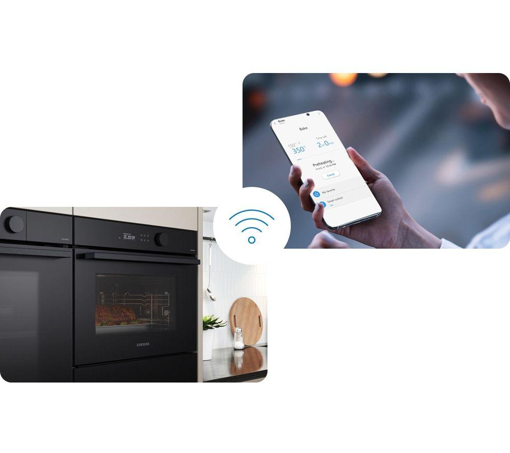 SAMSUNG Bespoke Series 5 NQ5B5763DBK/U4 Built-in Compact Combination Microwave - Black image number 14 of 17