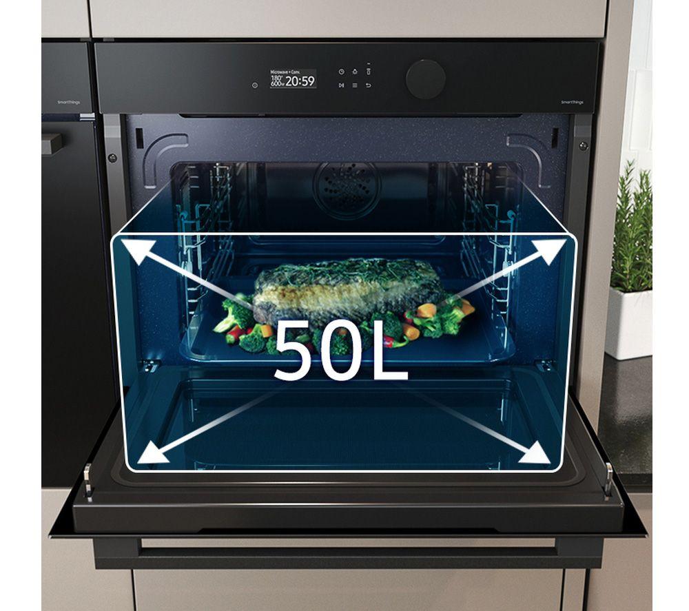 SAMSUNG Bespoke Series 5 NQ5B5763DBK/U4 Built-in Compact Combination Microwave - Black image number 16 of 17