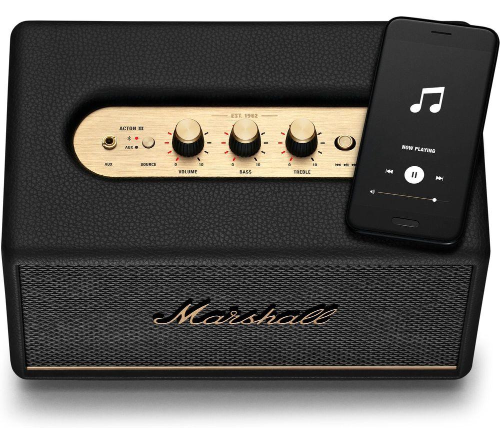 Buy MARSHALL Acton III Bluetooth Speaker - Black | CurrysIE