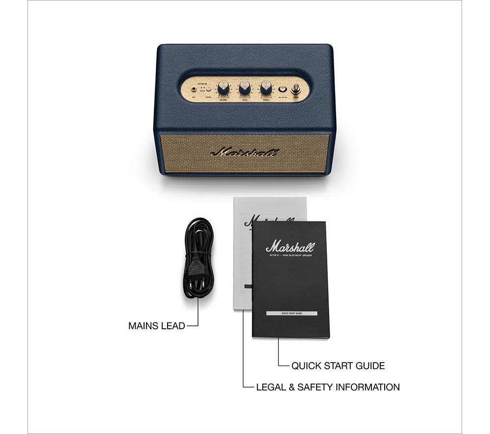 MARSHALL Acton III Bluetooth Speaker - Midnight Blue image number 8 of 8