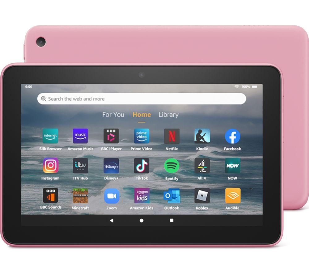 2022 Rose Fire HD 8 Tablet, 8” HD Display and 32 GB