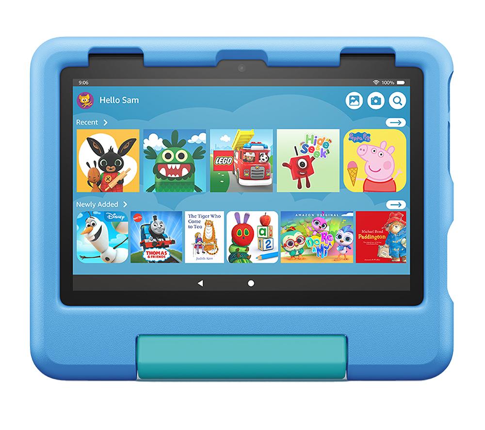 AMAZON Fire 7 Kids (ages 3-7) Tablet (2022) - 16 GB, Blue, Blue