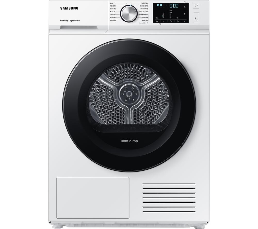 SAMSUNG Series 5 DV90BBA245AW/EU WiFi-enabled 9 kg Heat Pump Tumble Dryer – White, White