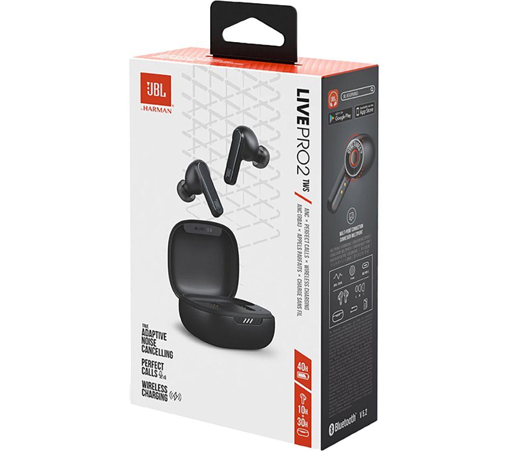 JBL Live Pro 2 TWS Wireless Bluetooth Noise-Cancelling Earbuds - Black