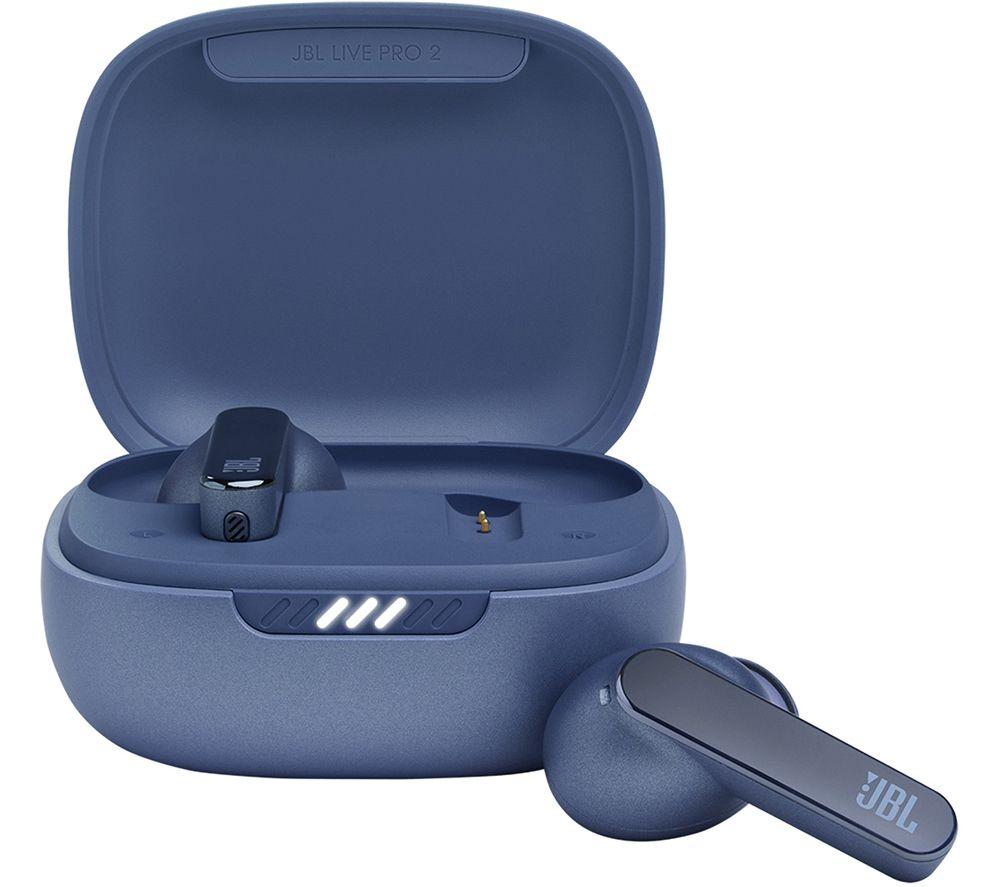 Jbl Live Pro 2 Tws Wireless Bluetooth Noise-Cancelling Earbuds - Blue, Blue