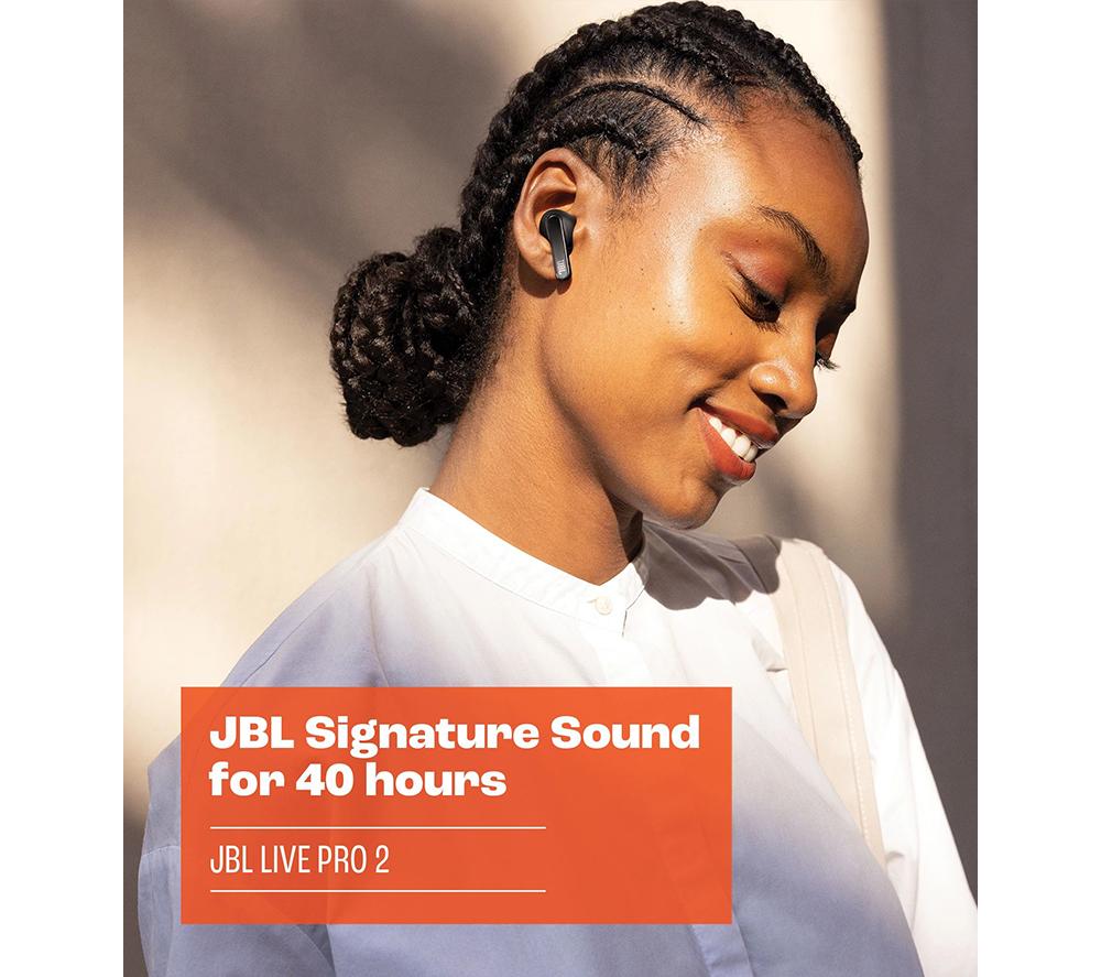 JBL Live Pro 2 TWS Wireless Bluetooth Noise-Cancelling Earbuds - Silver - image 3