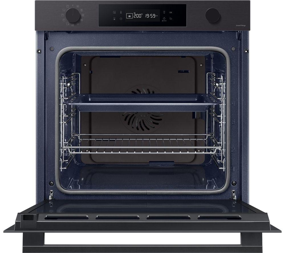 SAMSUNG Bespoke Series 4 NV7B41307AK/U4 Electric Pyrolytic Smart Oven - Black Glass image number 2 of 10