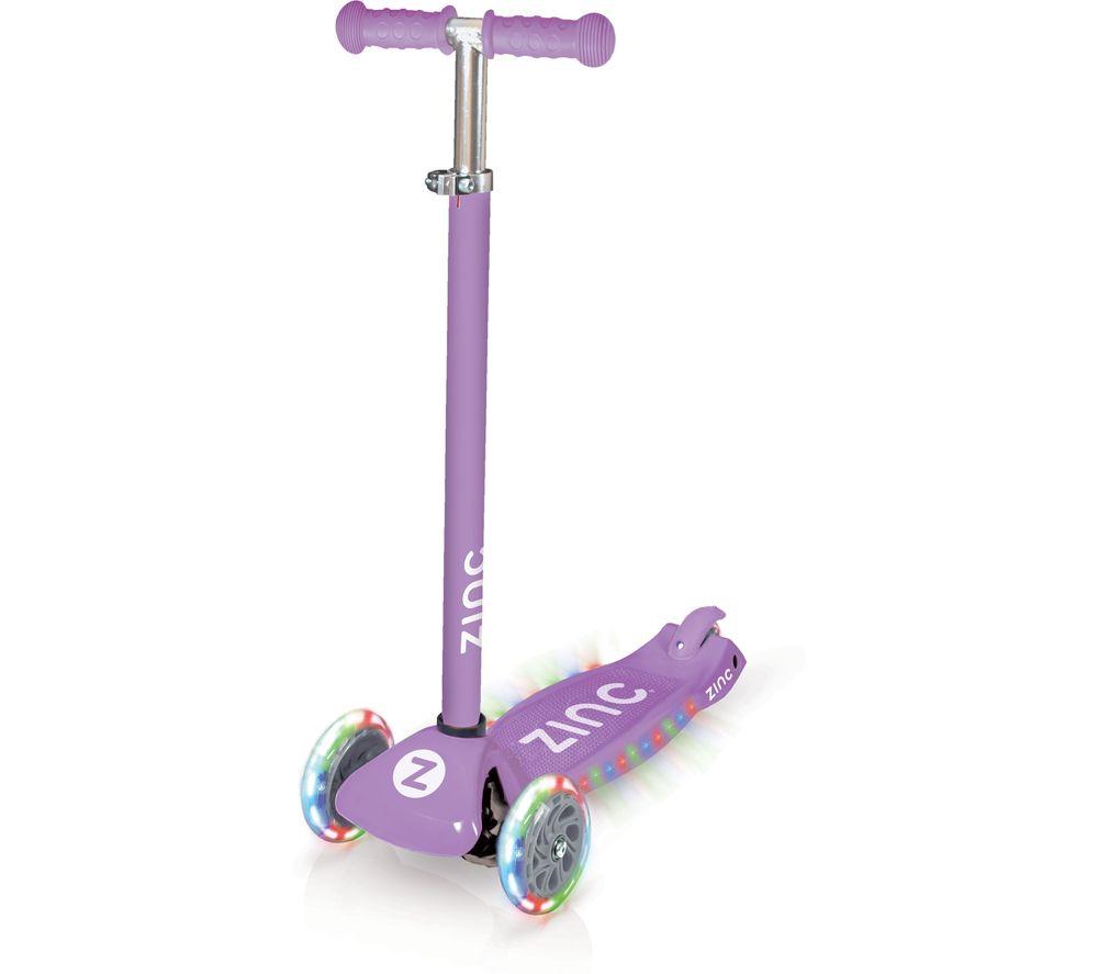 Buy ZINC Superstar ThreeWheeled Kids' Kick Scooter Purple Currys