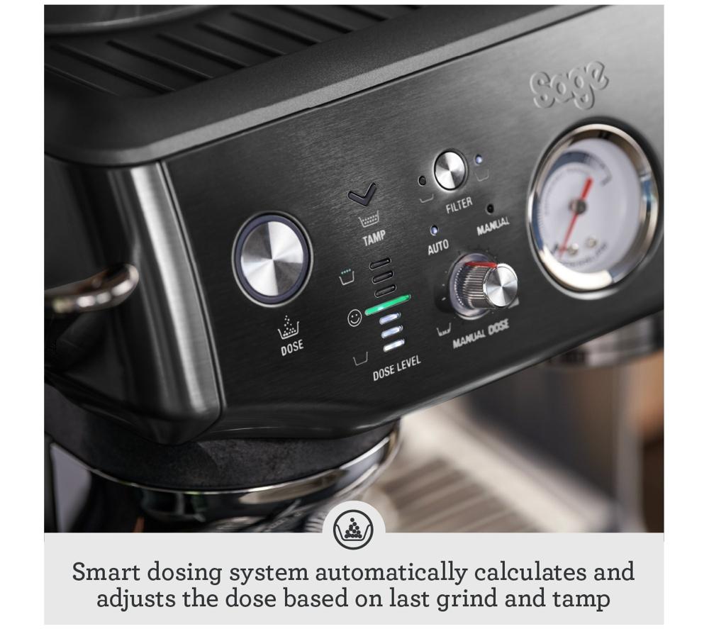 SAGE the Barista Express Impress SES876 Bean to Cup Coffee Machine - Black Stainless Steel image number 7 of 11
