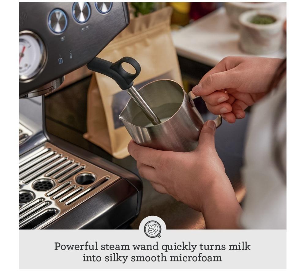 SAGE the Barista Express Impress SES876 Bean to Cup Coffee Machine - Black Stainless Steel image number 8 of 11