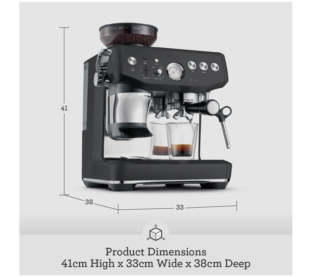 SAGE the Barista Express Impress SES876 Bean to Cup Coffee Machine - Black Stainless Steel image number 9 of 11