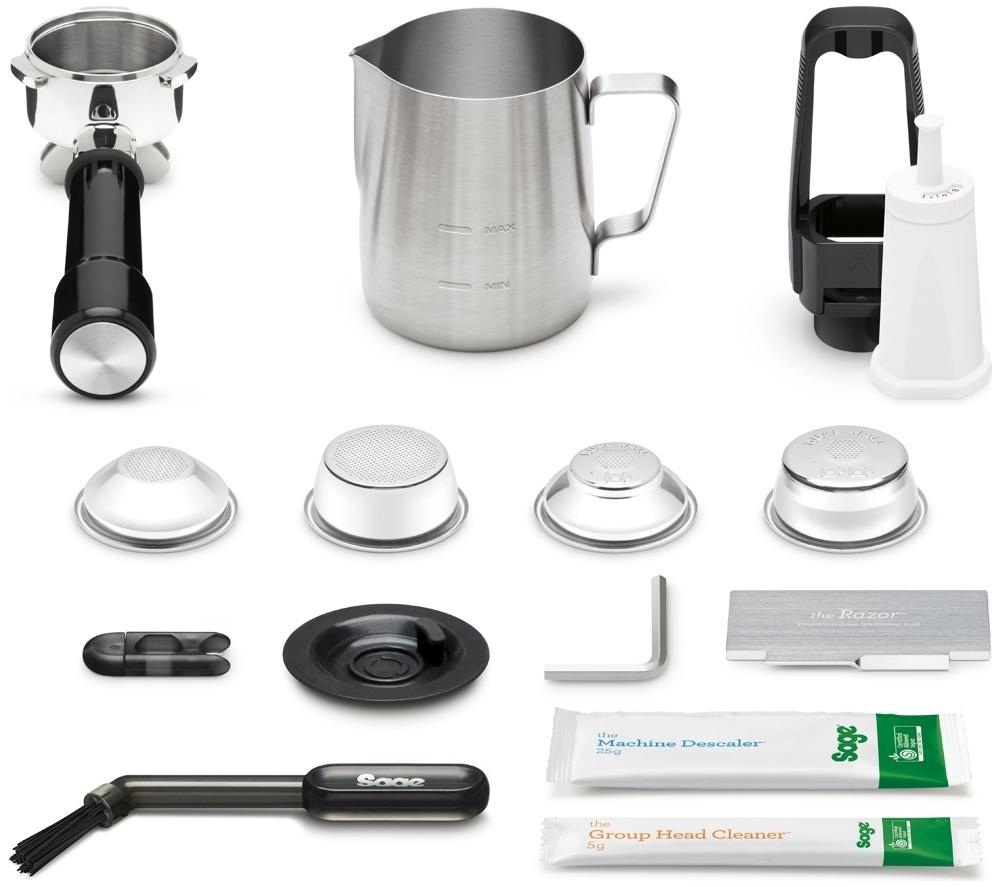 SAGE the Barista Express Impress SES876 Bean to Cup Coffee Machine - Black Stainless Steel image number 10 of 11