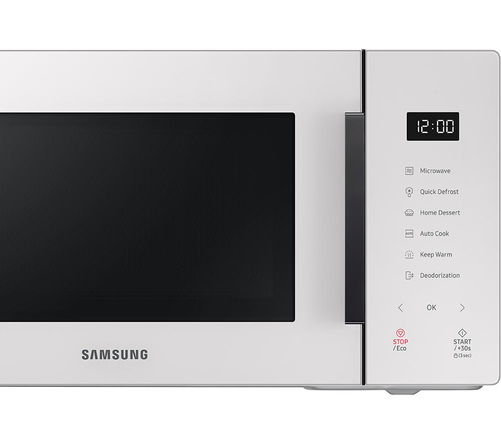 SAMSUNG Bespoke MS23T5018AE/EU Solo Microwave - White image number 4 of 10