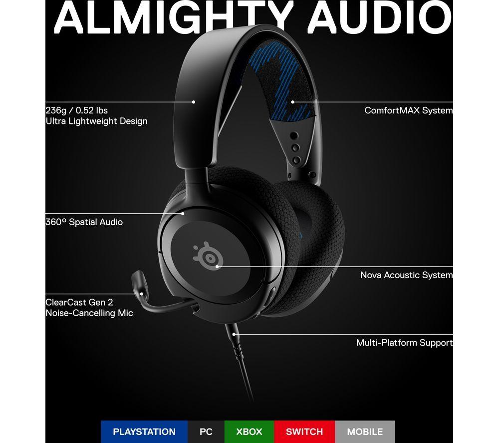 STEELSERIES Arctis Nova 1 Gaming Headset - Black image number 2 of 15