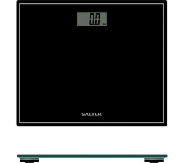 SALTER Compact Glass 9207 BK3R Bathroom Scales - Black image number 3 of 6