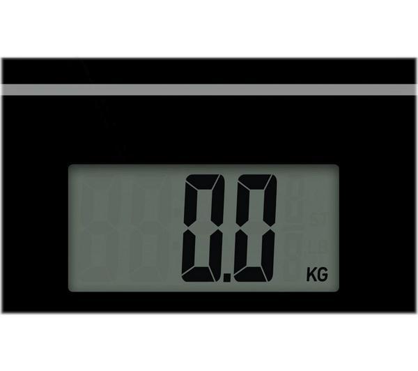 SALTER Compact Glass 9207 BK3R Bathroom Scales - Black image number 4 of 6