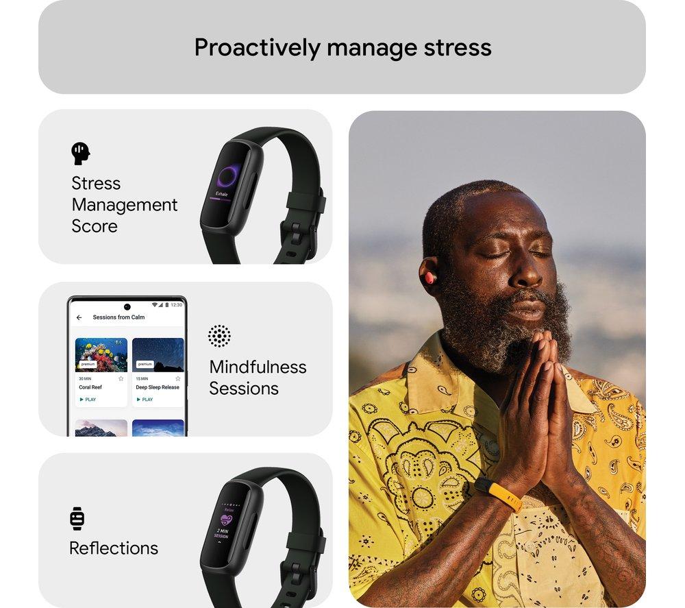 FITBIT Inspire 3 Fitness Tracker - Midnight Zen, Universal image number 4 of 8