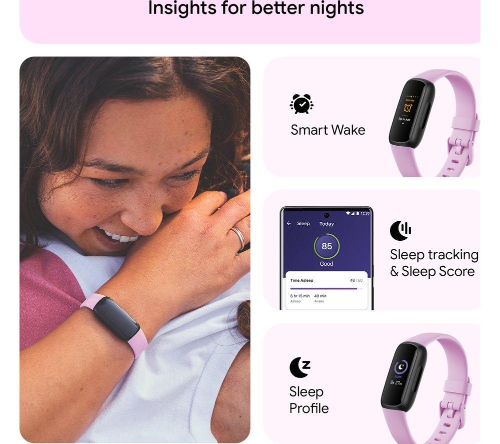 Buy FITBIT Inspire 3 Fitness Tracker - Lilac Bliss, Universal | Currys