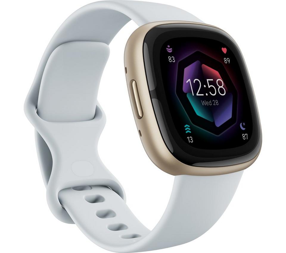 FITBIT Sense 2 Smart Watch - Blue Mist & Soft Gold