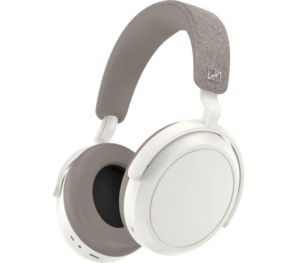 Sennheiser consumer audio MOMENTUM 4 Wireless Headphones, Bluetooth for Crystal-Clear Calls w/ Adaptive Noise Cancellation, 60h Battery Life, Customizable Sound& Lightweight Folding Design, White