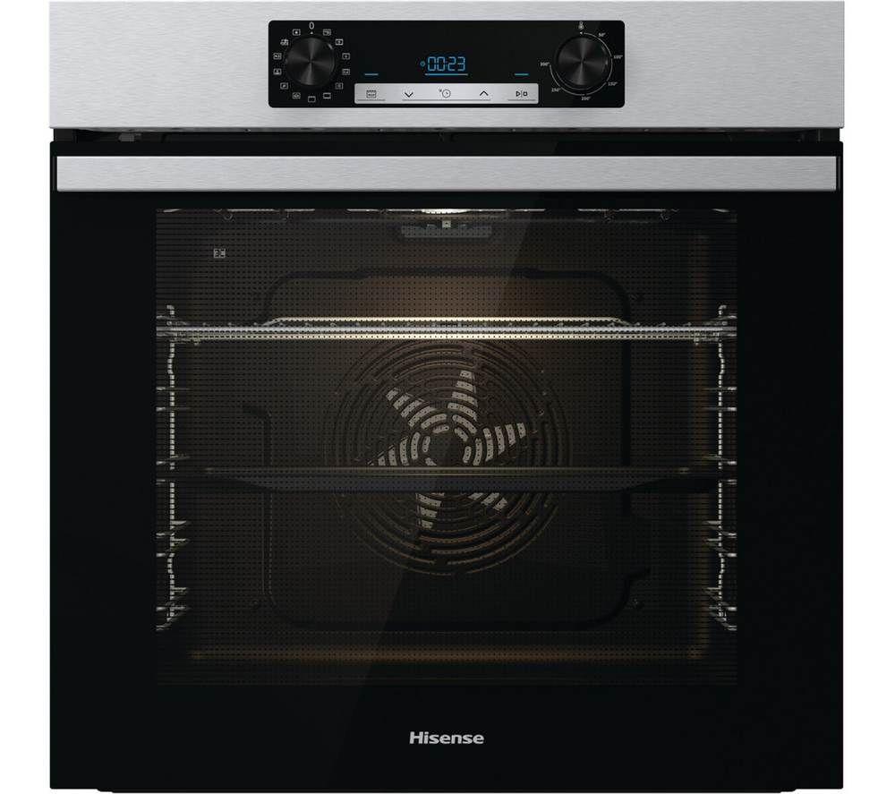 HISENSE AirFry BI64211PX Electric Pyrolytic Oven - Black & Stainless Steel, Stainless Steel