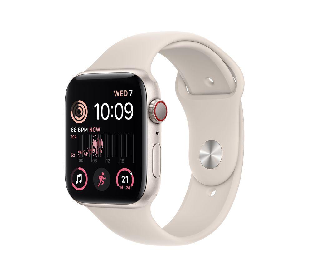 Buy APPLE Watch SE Cellular (2022) Starlight with Starlight Sports