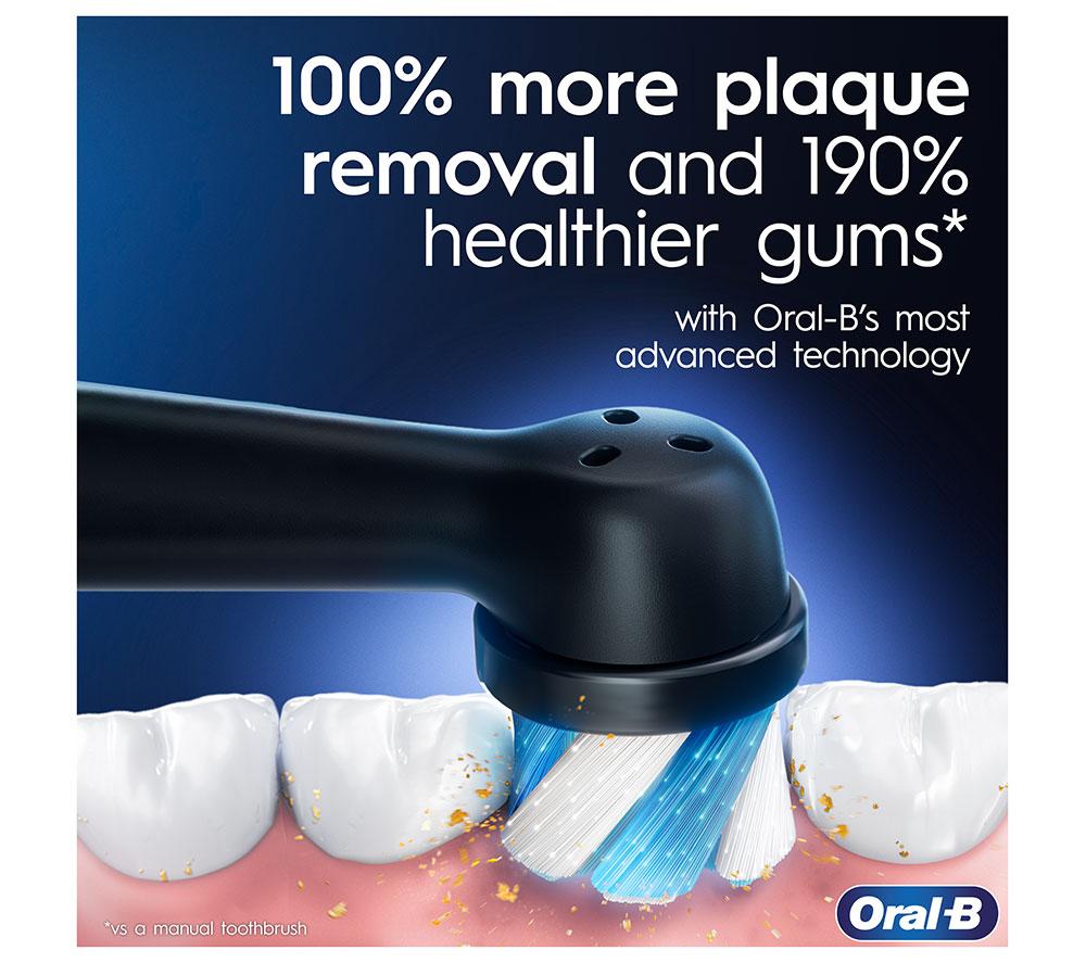 ORAL-B iO 6 Electric Toothbrush with Travel Case - Black Lava image number 11 of 12