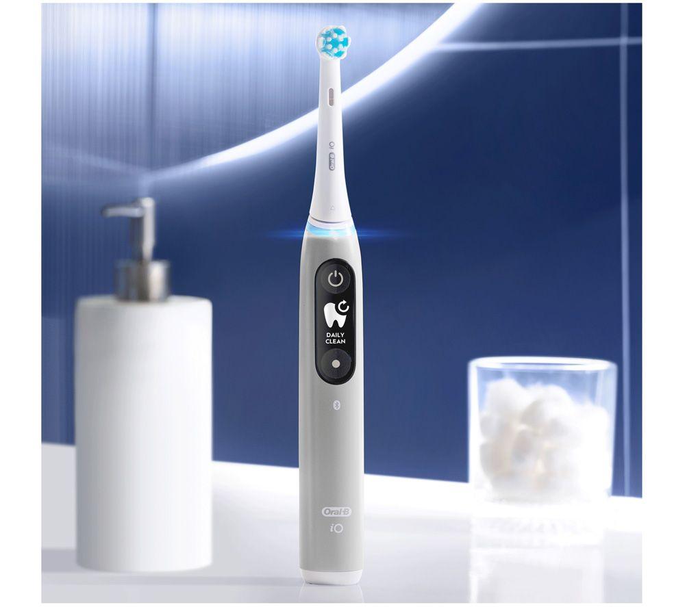 ORAL-B iO6 Electric Toothbrush & Travel Case - Grey Opal image number 4 of 27